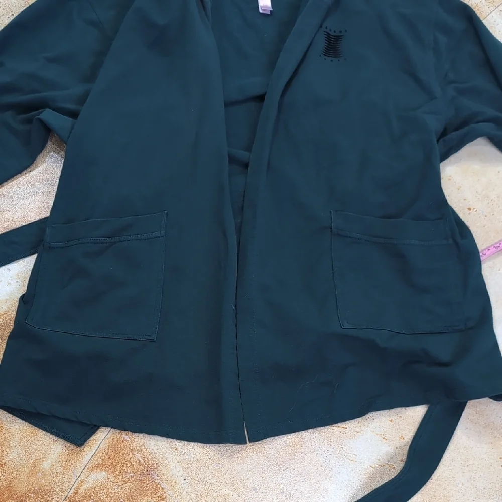 Savage X Fenty | Forest Green Cotton Hooded Robe Size XL - Picture 9 of 12